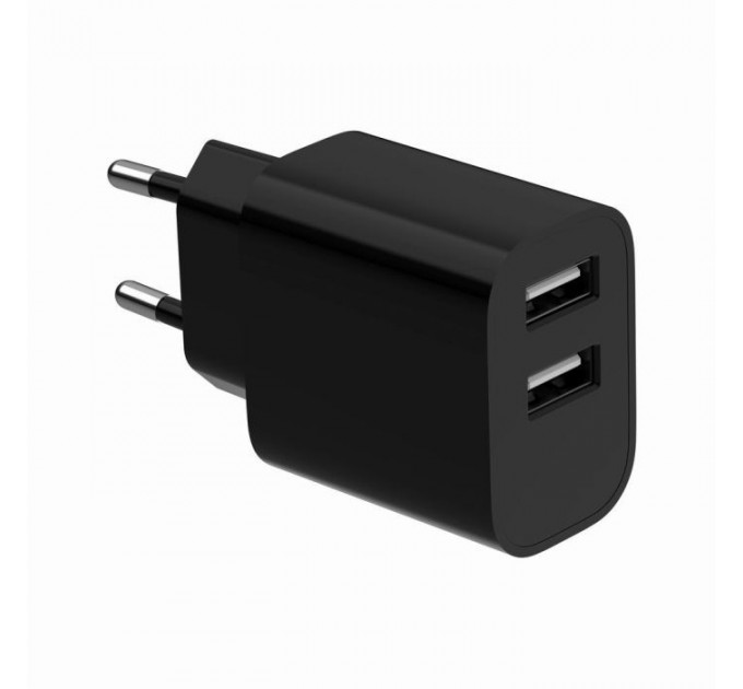 Зарядное устройство для Gembird 2xUSB 12W black (TA-UC-2A12-01-BK)