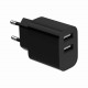 Зарядное устройство для Gembird 2xUSB 12W black (TA-UC-2A12-01-BK)