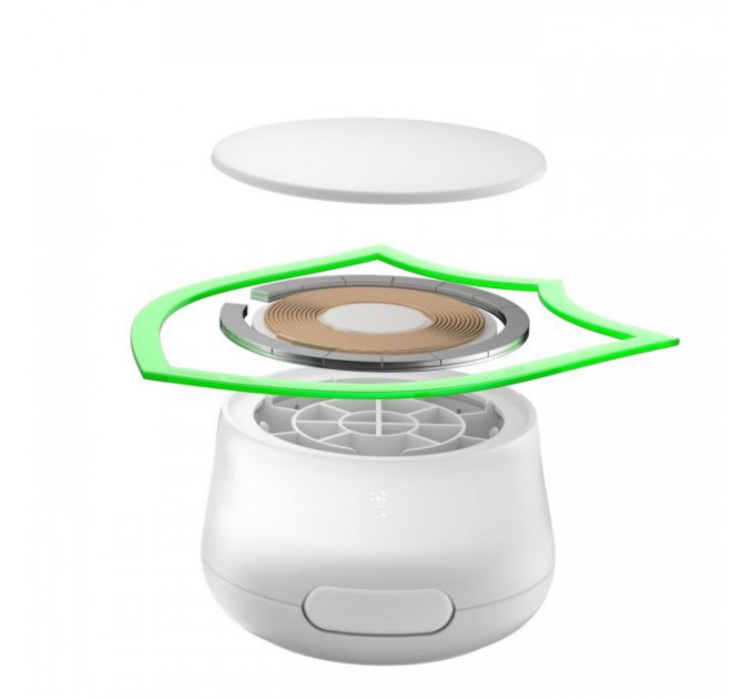 Зарядний пристрій Belkin UltraCharge Wireless 2-in-1 25W white (WIZ039KQWH)