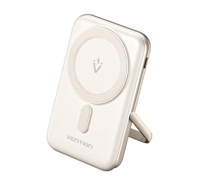 Батарея універсальна VENTION Magnetic Wireless 10000mAh 20W PD USB-C In\/Out, QI-15W White (FHNW0)