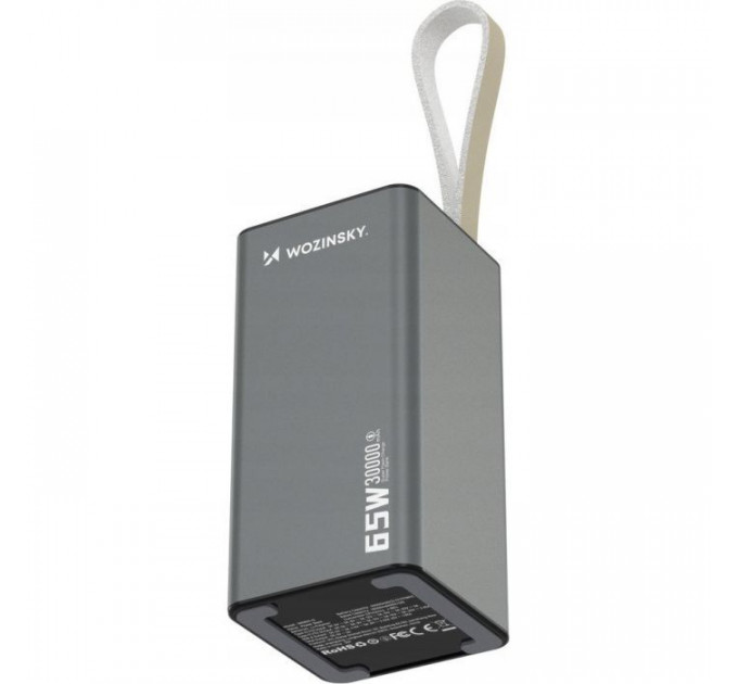 Батарея універсальна Wozinsky 30000mAh, K65+ 65W 30000mAh 2*USB-C, USB-A (5907769364457)