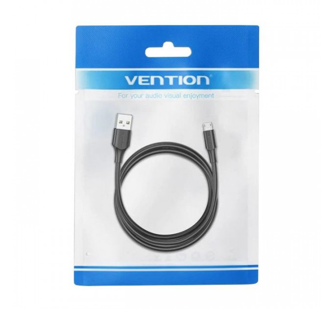 Дата кабель USB 2.0 AM to Micro 5P 2.0m black VENTION (CTIBH)