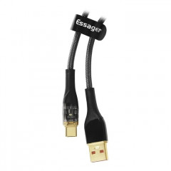 Дата кабель USB 2.0 AM to USB-C 1.0m 7A black Essager (EXCT-XJ01-P)