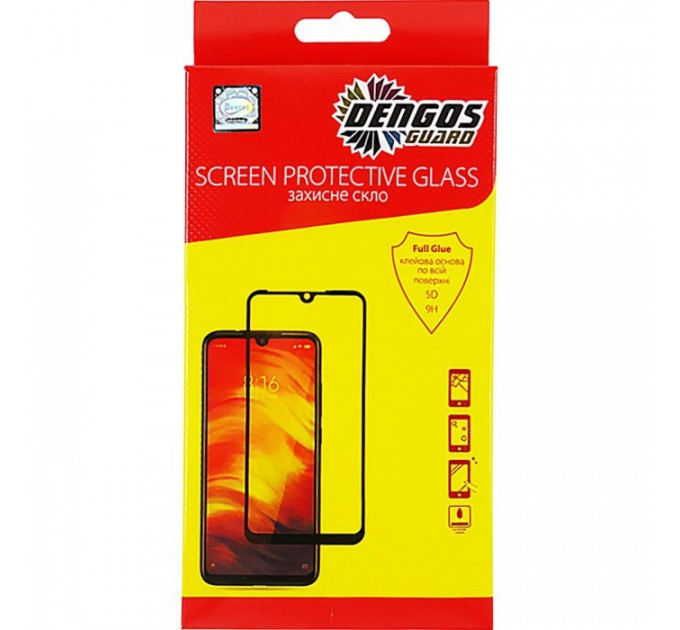 Скло захисне Dengos Full Glue Samsung Galaxy A37 Black (TGFG-433)