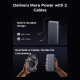Батарея універсальна Ugreen 25000mAh 165W DualCable (PB552 55995B)