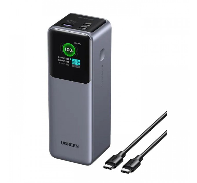 Батарея універсальна Ugreen 25000mAh 200W Nexode Smart Display (PB722 35525B)