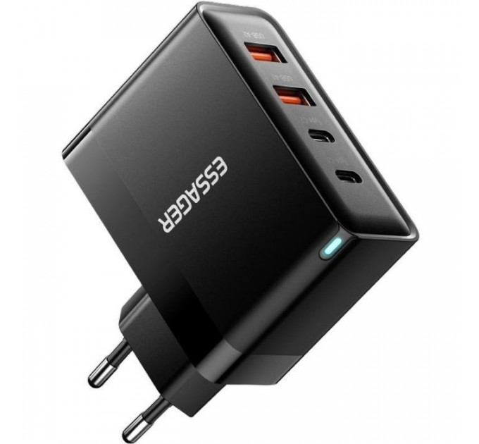 Зарядний пристрій 2xUSB-C + 2xUSB 100W Essager (ECT2CA-QYB01-Z)