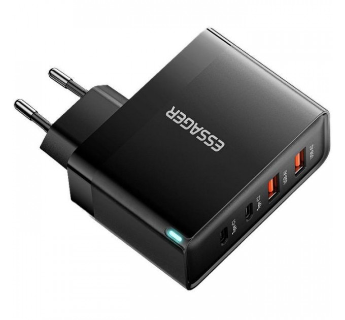 Зарядний пристрій 2xUSB-C + 2xUSB 100W Essager (ECT2CA-QYB01-Z)