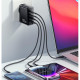 Зарядний пристрій 2xUSB-C + 2xUSB 100W Essager (ECT2CA-QYB01-Z)