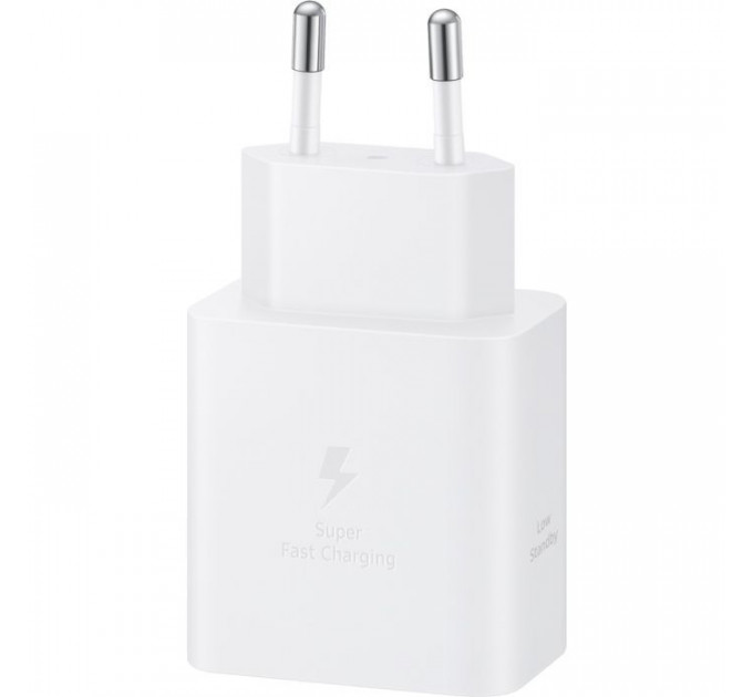 Зарядное устройство для Samsung USB-C 45W + cable USB-C to USB-C white (EP-T4511XWEGEU)