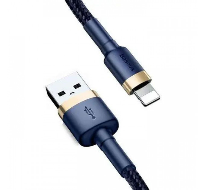Дата кабель USB 2.0 AM to Lightning 2.0m 1.5A Cafule gold+blue Baseus (CALKLF-CV3)