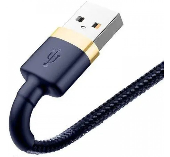 Дата кабель USB 2.0 AM to Lightning 2.0m 1.5A Cafule gold+blue Baseus (CALKLF-CV3)