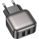 Зарядний пристрій BOROFONE 2xUSB BAS51A black (6941991116100)