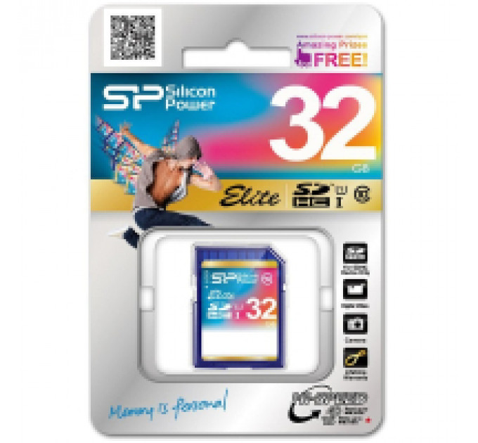 Карта пам/'яті Silicon Power 32Gb SDHC class 10 (SP032GBSDHAU1V10)