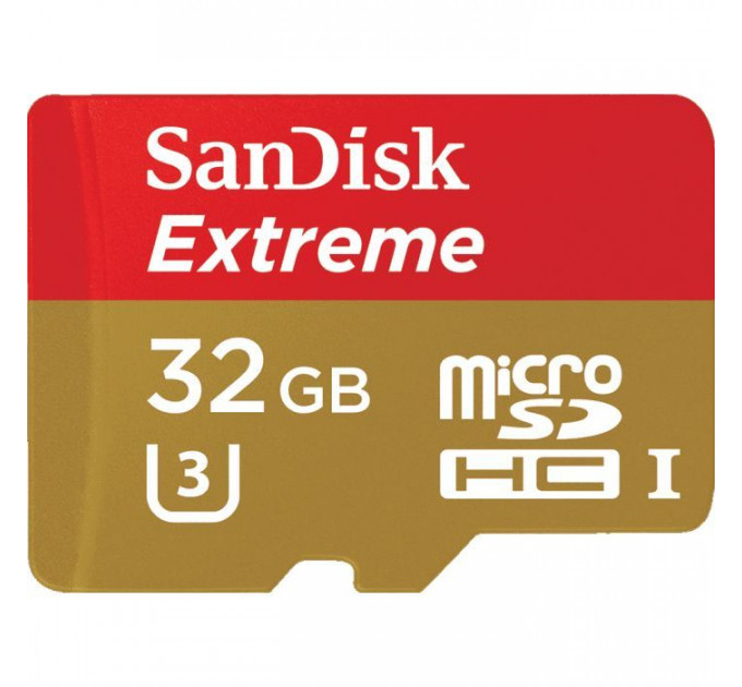 Карта пам/'яті SanDisk 32GB microSD class 10 V30 A1 UHS-I U3 Extreme Action (SDSQXAF-032G-GN6AA) Карта пам/'яті SanDisk 32GB microSD class 10 V30 A1 UHS-I U3 Extreme Action (SDSQXAF-032G-GN6AA)