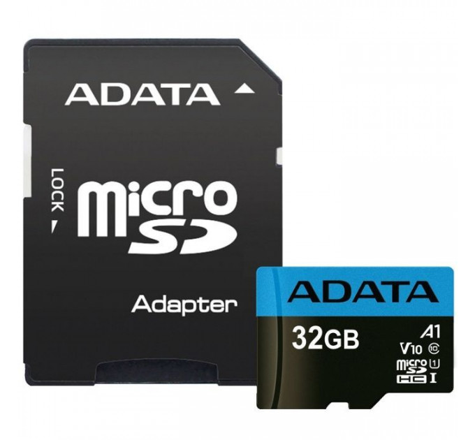 Карта пам/'яті ADATA 32GB microSD class 10 UHS-I A1 Premier (AUSDH32GUICL10A1-RA1)