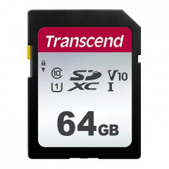 Карта пам/'яті Transcend 64GB SDXC class 10 UHS-I U1 V10 (TS64GSDC300S)