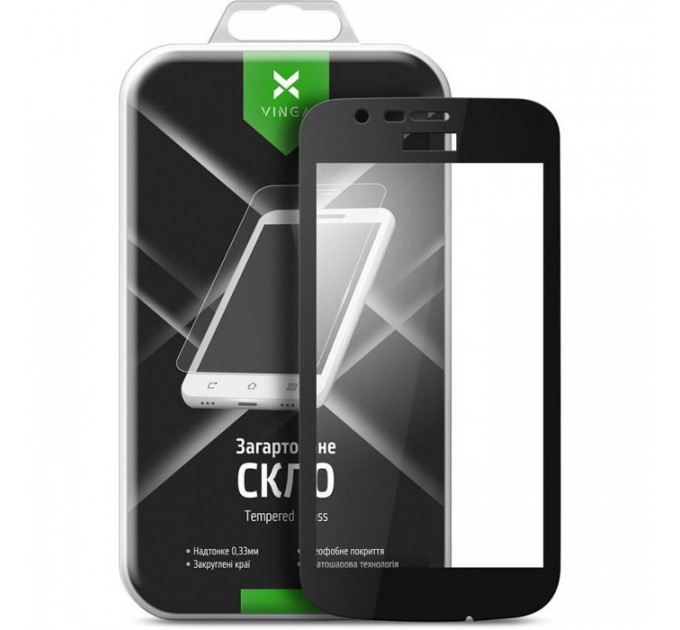 Стекло защитное Vinga для Nokia 1 Black (VTPGS-N1B)