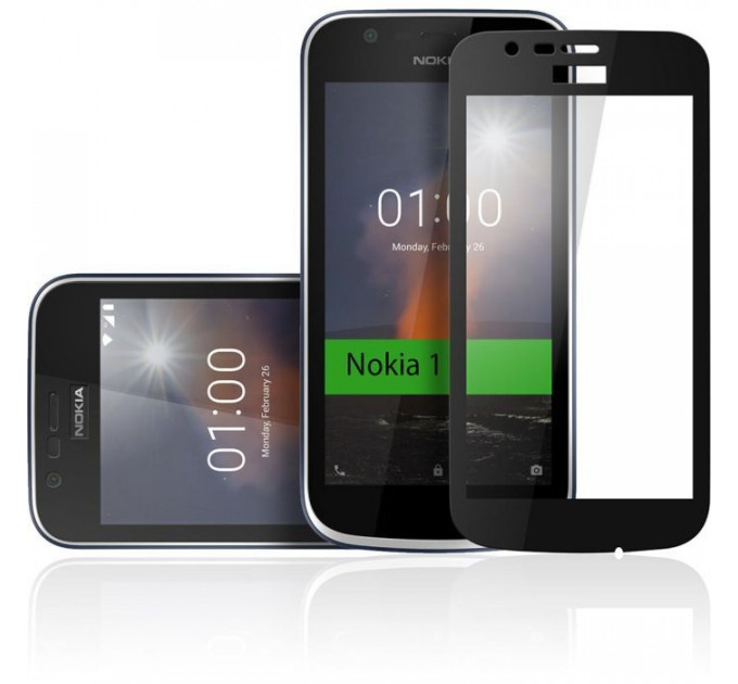Стекло защитное Vinga для Nokia 1 Black (VTPGS-N1B)
