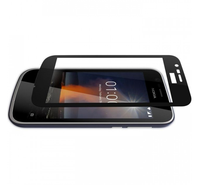 Стекло защитное Vinga для Nokia 1 Black (VTPGS-N1B)
