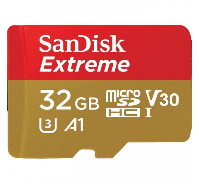 Карта пам/'яті SanDisk 32GB microSD class 10 UHS-I U3 V30 A1 Extreme (SDSQXAF-032G-GN6AT)