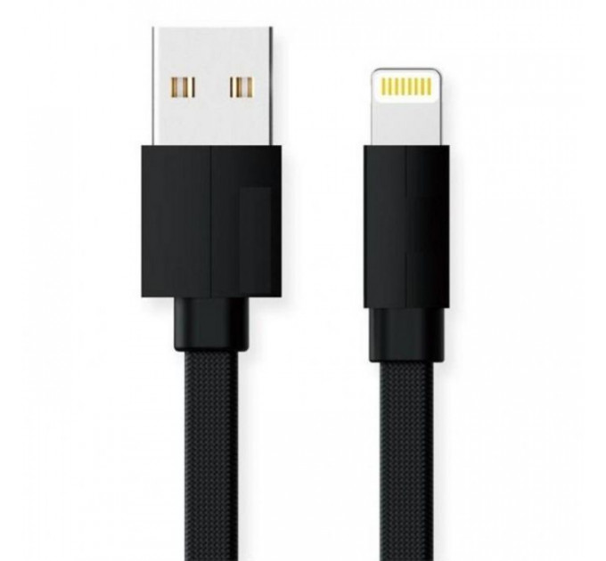 Дата кабеля USB 2.0 AM to Lightning 1.0m Premium black REAL-EL (EL123500034) Дата кабеля USB 2.0 AM to Lightning 1.0m Premium black REAL-EL (EL123500034)