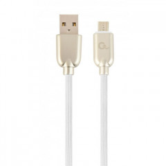 Дата кабель USB 2.0 AM to Micro 5P 1.0m Cablexpert (CC-USB2R-AMmBM-1M-W)