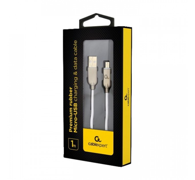 Дата кабель USB 2.0 AM to Micro 5P 1.0m Cablexpert (CC-USB2R-AMmBM-1M-W)