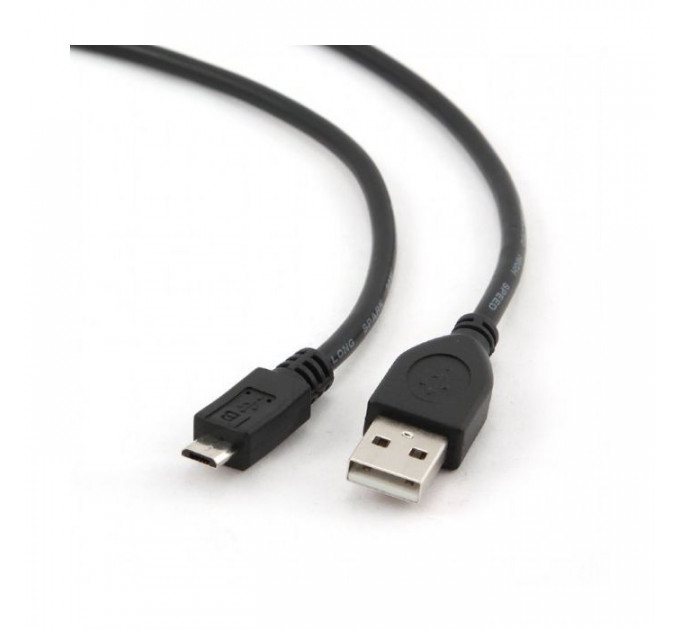 Дата кабель USB 2.0 AM to Micro 5P 0.1m Cablexpert (CCP-mUSB2-AMBM-0.1M)