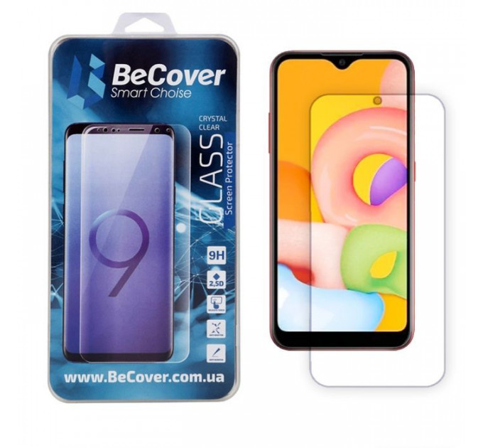 Стекло защитное BeCover Samsung Galaxy A01 SM-A015 Crystal Clear Glass (704667) Стекло защитное BeCover Samsung Galaxy A01 SM-A015 Crystal Clear Glass (704667)