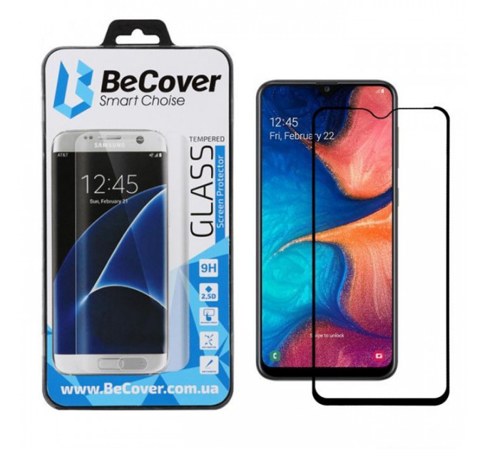 Скло захисне BeCover Samsung Galaxy A20 SM-A205 Black (703678) Скло захисне BeCover Samsung Galaxy A20 SM-A205 Black (703678)