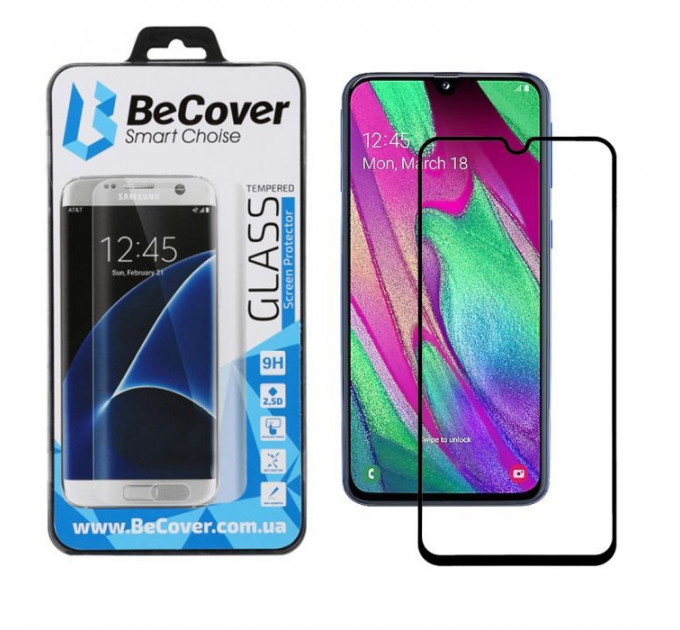 Скло захисне BeCover Samsung Galaxy A40 SM-A405 Black (703802) Скло захисне BeCover Samsung Galaxy A40 SM-A405 Black (703802)