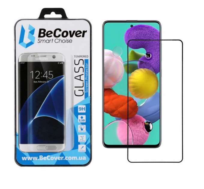 Стекло защитное BeCover Samsung Galaxy A51 SM-A515 Black (704668) Стекло защитное BeCover Samsung Galaxy A51 SM-A515 Black (704668)