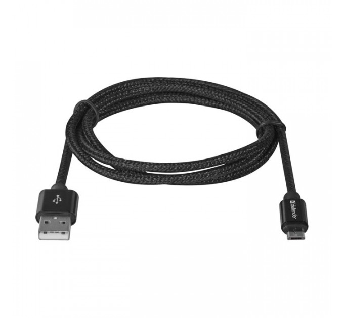 Дата кабель USB 2.0 AM to Micro 5P 1.0m USB08-03T PRO black Defender (87802)