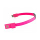 Дата кабель USB 2.0 AM to USB-C 0.18m pink Extradigital (KBU1780)