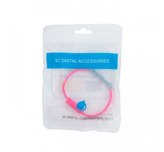 Дата кабель USB 2.0 AM to USB-C 0.18m pink Extradigital (KBU1780)