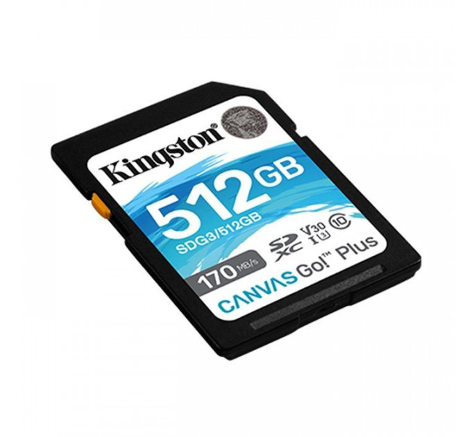 Карта памяти Kingston 512GB SDXC 10 UHS-I U3 Canvas Go Plus (SDG3\/512GB)