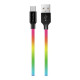 Дата кабель USB 2.0 AM to Micro 5P 1.0m multicolor ColorWay (CW-CBUM017-MC)