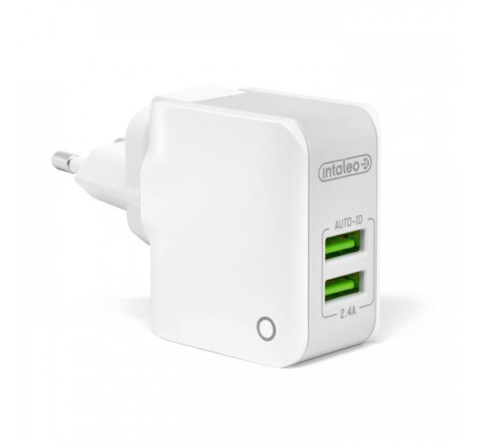 Зарядний пристрій Intaleo TCA242 (2USB2,4A) (white) (1283126477492) Зарядний пристрій Intaleo TCA242 (2USB2,4A) (white) (1283126477492)