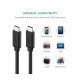 Дата кабель USB-C to USB-C 1.0m US286 3A Black Ugreen (50997)