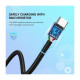 Дата кабель USB 2.0 AM to USB-C 2.0m US288 Aluminum Braid Black Ugreen (60128)