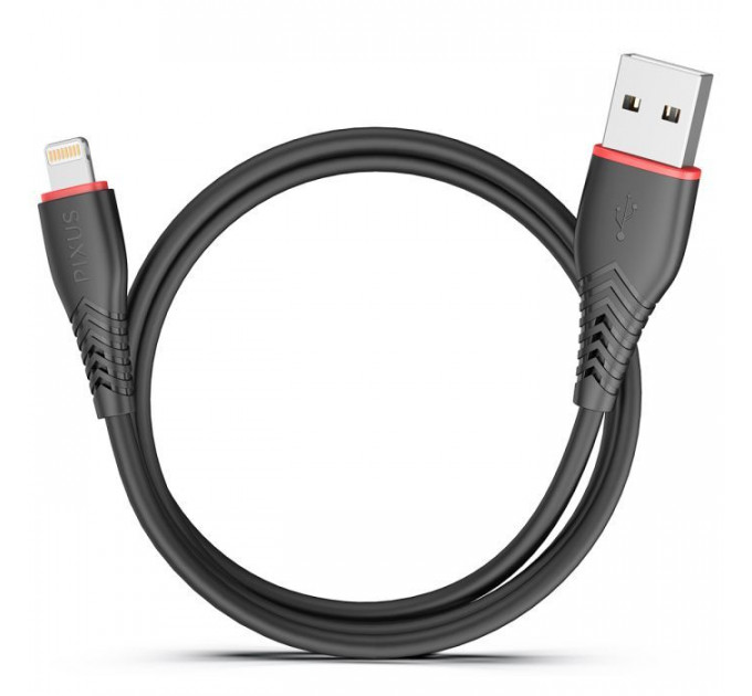 Дата кабель USB 2.0 AM to Lightning 1.0m Start Pixus (4897058531350)