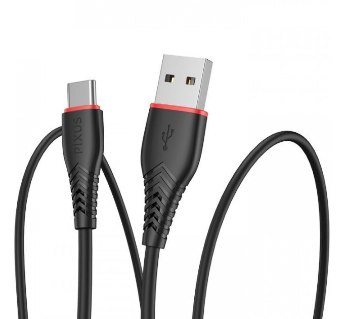 Дата кабель USB 2.0 AM to USB-C 1.0m Start Pixus (4897058531367)