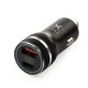 Зарядное устройство Vinga QC3.0+PD Quick Car Charger aluminium 36W Max black (VCCQPAC)
