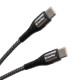 Дата кабель USB-C to USB-C 1.0m PD Fast Charging 65W 3А grey ColorWay (CW-CBPDCC040-GR)