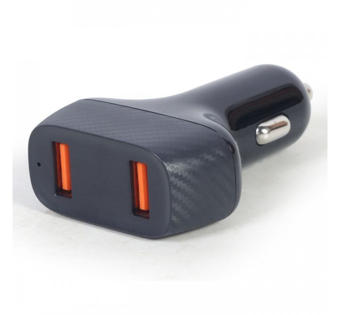Зарядний пристрій Gembird 2 port 36W QC3.0 (TA-U2QC3-CAR-01) Зарядний пристрій Gembird 2 port 36W QC3.0 (TA-U2QC3-CAR-01)