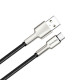 Дата кабель USB 2.0 AM to USB-C 1.0m head metal black ColorWay (CW-CBUC046-BK)