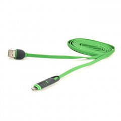 Дата кабель USB 2.0 AM to Lightning + Micro 5P 2.0m 2A flat green PowerPlant (CA910502) Дата кабель USB 2.0 AM to Lightning + Micro 5P 2.0m 2A flat green PowerPlant (CA910502)
