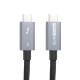 Дата кабель USB-C to USB-C 1.0m Thunderbolt 3 40Gbps, 100W, 20V\/ 5A, 4K\/ PowerPlant (CA913336)