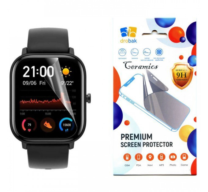 Скло захисне Drobak glass-film Ceramics Amazfit GTS 3 (313174)